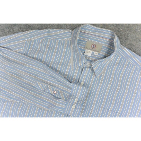 Territory Ahead Shirt Mens 2XL Blue Black Stripe - Picture 1 of 9